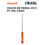 CHAVE DE FENDA CR-V PT IMA 1/8X5" FOXLUX 46.04