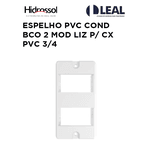ESPELHO PVC COND BCO 2 MOD ALUMBRA P/ CX PVC 3/4 HIDROSSOL P34.24