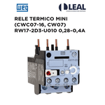 RELE TERMICO MINI (CWC07-16, CW07) RW17-2D3-U010 0,28~0,4A WEG
