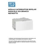 INTERRUPTOR BIPOLAR PARALELO 10A BRANCO REFINATTO 