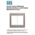 PLACA 4X4 6 MOD BRANCPO/ARGILA ACETINADO REFINATTO STYLE