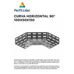 CURVA HORIZONTAL 90º 100X50 