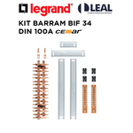 KIT BARRAMENTO BIFÁSICO 100A PARA 34 MÓDULOS DIN 904387N CEMAR