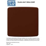 PLACA 4X4 CEGA MARROM COMPOSÉ 