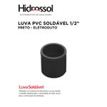 LUVA PVC SOLD ELETROD PRETO 1/2 HIDROSSOL