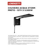 CHUVEIRO ACQUA STORM PRETO 127VX5500W