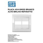 PLACA 4X4 6 MOD BCO ALTO BRILHO REFINATTO PREMIUM