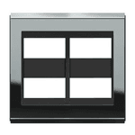 PLACA 4X4 6 MOD PTO/TITANIO CONCEPT REFINATTO