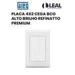 PLACA 4X2 CEGA BCO ALTO BRILHO REFINATTO PREMIUM