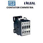 CONTATOR CWM18 18-10-30V26 18A 3na 50hz/220V WEG 
