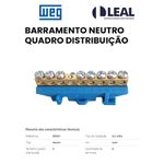 BARRAMENTO NEUTRO C/8 BORNES TRILHO AZ WEG
