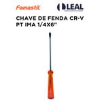 CHAVE DE FENDA CR-V PT IMA 1/4X6" FOXLUX 