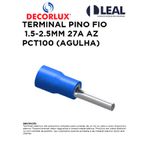 TERMINAL PINO FIO 1.5-2.5MM 27A AZ PCT100 (AGULHA) AZ DECORLUX 