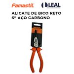 ALICATE DE BICO RETO 6" AÇO CARBONO FOXLUX 