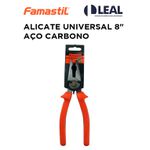 ALICATE UNIVERSAL 8" AÇO CARBONO FOXLUX 