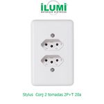 CONJ 2 TOM 2P+T 20A BR STYLUS - ILUMI 