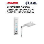 CHUVEIRO ACQUA CENTURY BRANCO/CROMADO 127VX5500W 