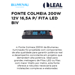 FONTE COLMEIA 200W 12V 16,5A P/ FITA LED BIV BLUMENAU