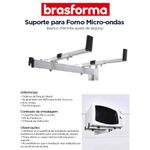 SUPORTE MICROONDAS BRANCO BRASFORMA 