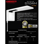 CHUVEIRO ACQUA STORM BRANCO 220V X 7.800W 