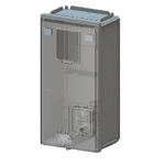 CAIXA DE MEDIÇÃO CMD3 P6 CINZA DISJUNTOR DIR. DPS VIDRO RGE CPFL