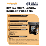 RESINA MULT. ACQUA INCOLOR FOSCA 18L HYDRONORTH