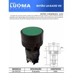 BOTÃO MONOBLOCO PULSANTE LK-EA131 VD 1NA 