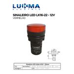 SINALEIRO LED 22MM LK16-22 VM 12V LUKMA 