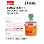 Tinta Esmalte Brilhante Delanil Madeiras e Metais 3L Verde Nilo IQUINE