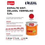 Tinta Esmalte Brilhante Delanil Madeiras e Metais 3L Vermelho IQUINE