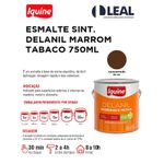 Tinta Esmalte Brilhante Delanil Madeiras e Metais 750ml Marrom Tabaco IQUINE