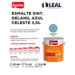 Tinta Esmalte Brilhante Delanil Madeiras e Metais 3L Azul Celeste