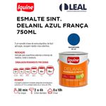 Tinta Esmalte Brilhante Delanil Madeiras e Metais 750ml Azul França