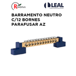 BARRAMENTO NEUTRO C/ 12 BORNES PARAFUZAR AZ ROHDINA