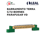 BARRAMENTO TERRA C/12 BORNES PARAFUSAR VD ROHDINA 