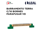 BARRAMENTO TERRA C/16 BORNES PARAFUSAR VD ROHDINA
