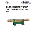 BARRAMENTO TERRA C/16 BORNES TRILHO VD ROHDINA