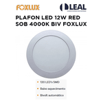 PLAFON LED 12W RED SOB 4000K BCO BIV (17X3,8) FOXLUX