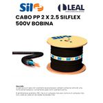 CABO PP 2 X 6.0 SILFLEX 500V BOBINA