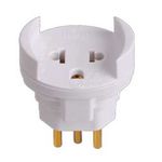 PINO ADAPTADOR 2P+T UNIVERSAL BRANCO 10A ILUMI
