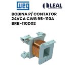 BOBINA P/ CONTATOR 24VCA CWB 95~110A BRB-110D02 WEG 