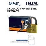 CADEADO CHAVE TETRA CRT70 CX PAPAIZ 
