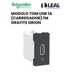 MODULO TOMADA USB 1A (CARREGADOR) 1M GRAFITE ORION 
