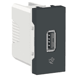 MODULO TOMADA USB 1A (CARREGADOR) 1M GRAFITE ORION 