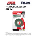 FITA DUPLA FACE VD 24X2M ADERE 