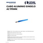 CABO ALUMINIO SINGELO AZUL 95MM 
