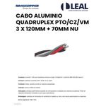 CABO ALUMINIO QUADRUPLEX PRETO/CINZA/VERMELHO+ N NU 3 X 95MM + 70MM NU 27845042