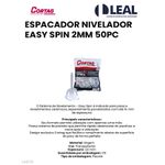 ESPAÇADOR NIVELADOR EASY SPIN 2MM 50PÇ CORTAG