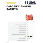CABO FLEX 1.5MM VM CARRETEL COBRECOM