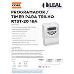 PROGRAMADOR / TIMER PARA TRILHO RTST-20 16A COEL